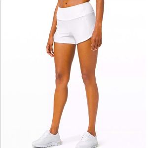 white lulu lemon shorts